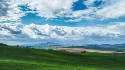 Scenic view of landscape against sky