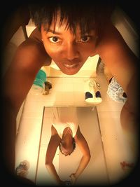 Close-up of woman in bikini