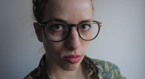 Close-up portrait of young woman