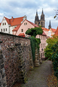 Old alley in the old town of meissen