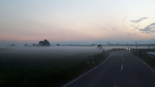 Road at sunset