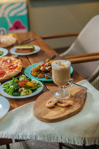 Close-up of food on table