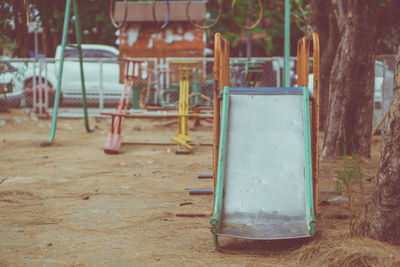 Empty seats in playground