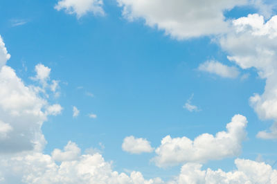 Low angle view of clouds in sky