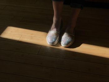 Close-up of shiny shoes