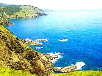 Scenic view of bay