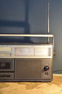 Vintage radio and cassette player