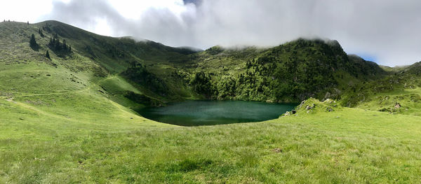 Scenic view of landscape against sky