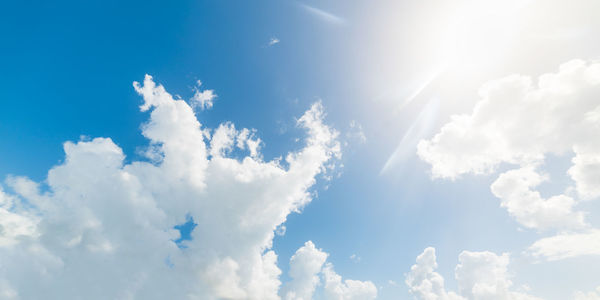 Low angle view of clouds in sky