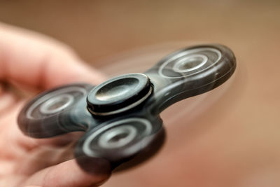 Close-up of fidget spinner