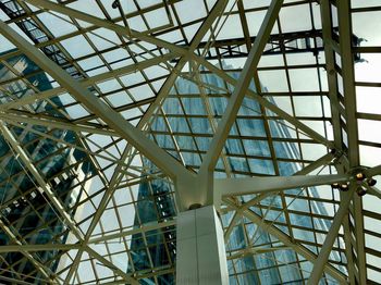 Low angle view of modern building