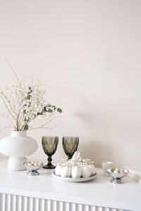 Potted plant on table