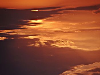 Scenic view of sky at sunset