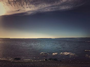 Scenic view of sea against sky