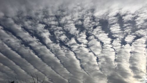 Low angle view of clouds in sky