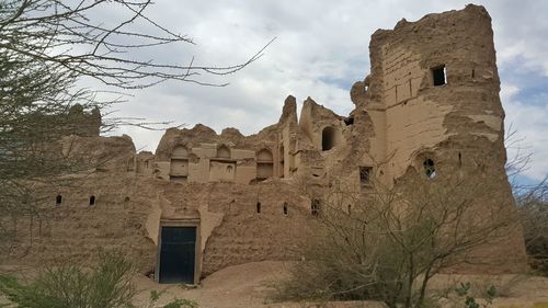 Low angle view of castle against sky