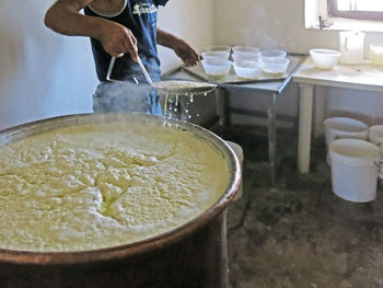 Man preparing food