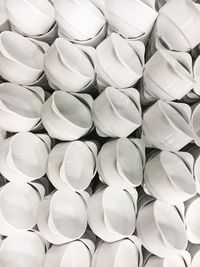 Full frame shot of white pattern