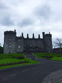 View of historical building against cloudy sky