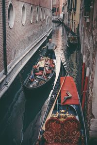 Boats in canal