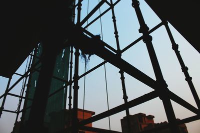 Low angle view of built structure against sky