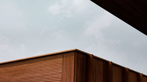 Low angle view of building against sky