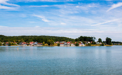 Scenic view of river against sky