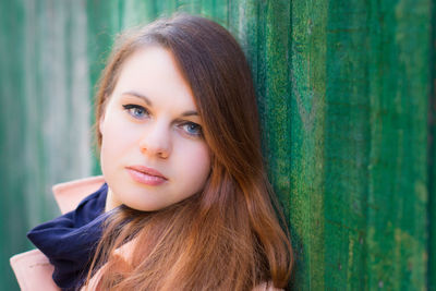 Portrait of young woman