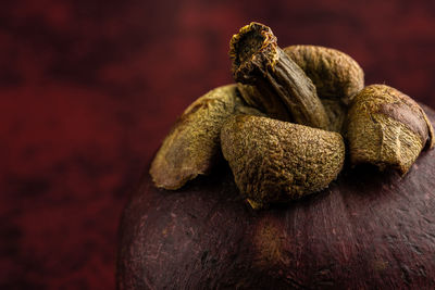 Close-up of fruits on table