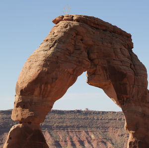 View of rock formations