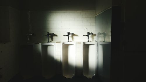 Urinals in public building