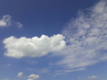 Low angle view of clouds in sky