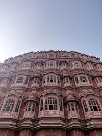 Low angle view of historical building against clear sky