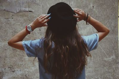 Beautiful woman standing on ground