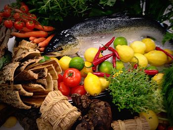 Full frame shot of food in market