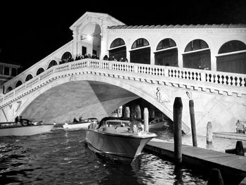 View of bridge over canal