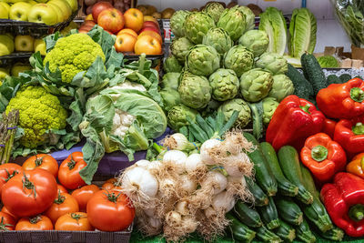 Full frame shot of vegetables for sale
