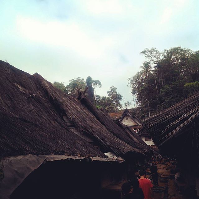 HOUSES AGAINST SKY