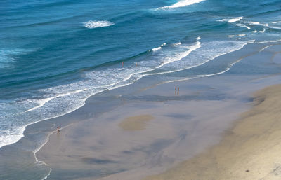 High angle view of beach