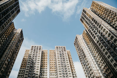 Low angle view of skyscrapers