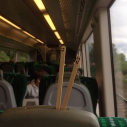 Man sitting in train