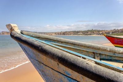 Close-up of sea against sky