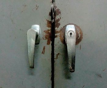 Close-up of door knocker