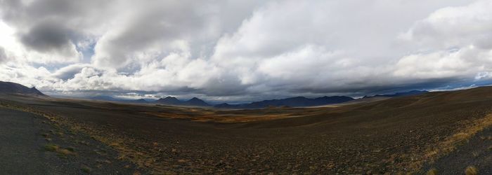 Panoramic view of landscape against sky