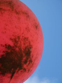 Low angle view of red tree against clear sky