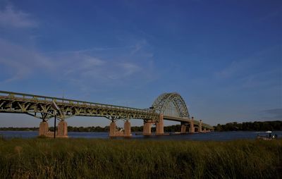 Low angle view of bridge against sky