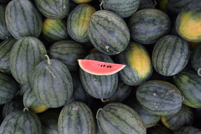 Full frame shot of fruits for sale at market stall