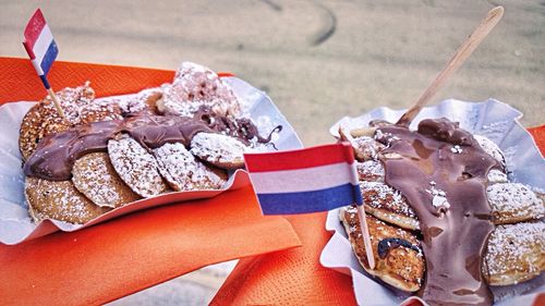 Close-up of food on table