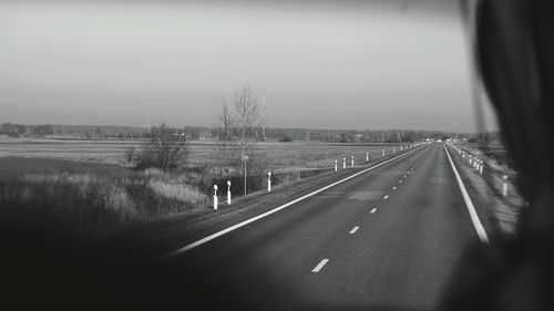 Road passing through landscape