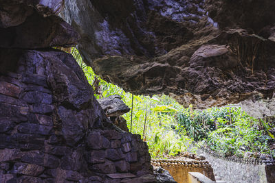 Rock formations in mountains